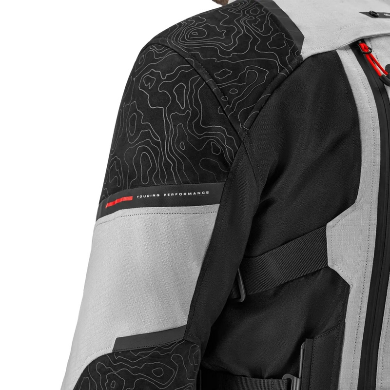 Giacca da moto Shima Tracker grigio chiaro