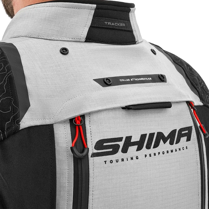 Giacca da moto Shima Tracker grigio chiaro