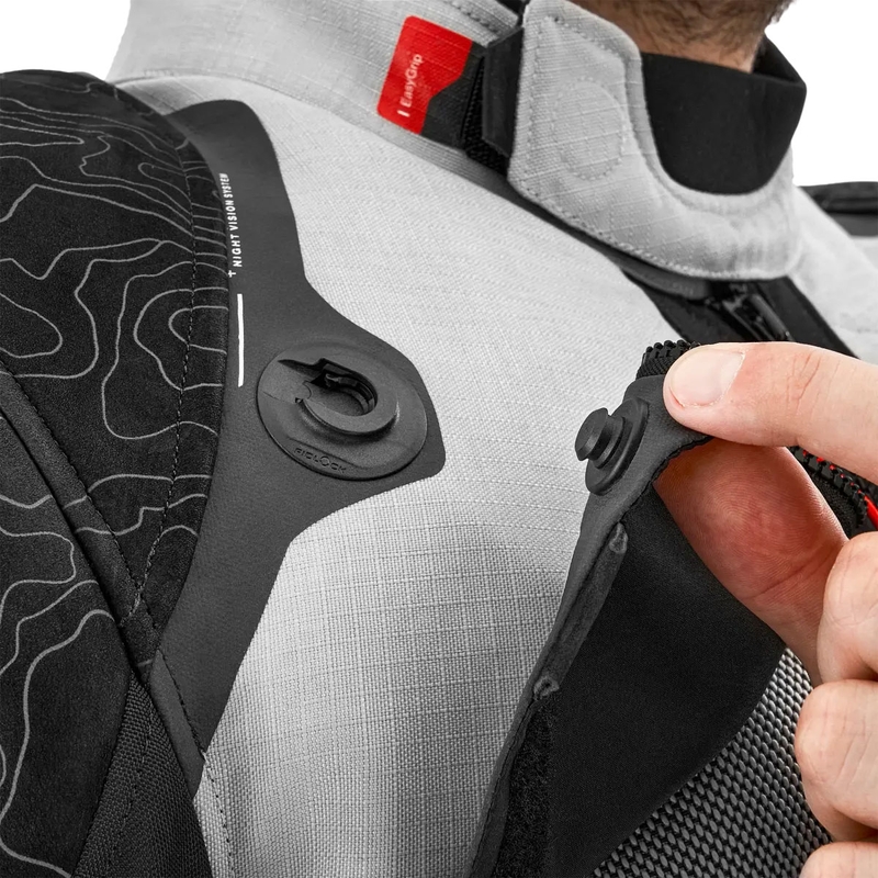 Giacca da moto Shima Tracker grigio chiaro