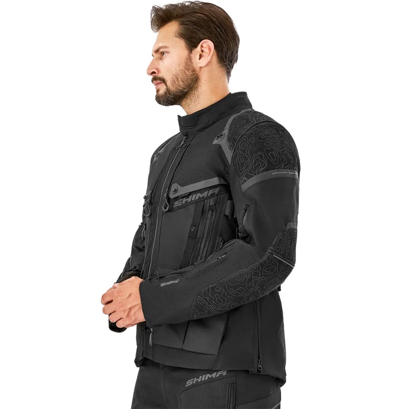 Giacca da moto Shima Tracker nera