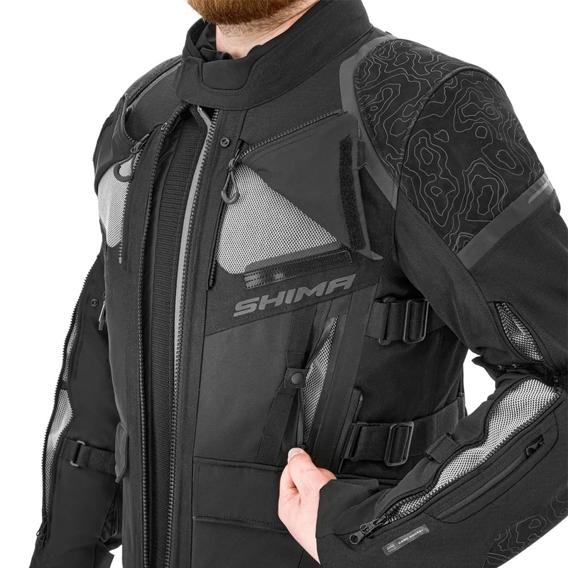 Giacca da moto Shima Tracker nera