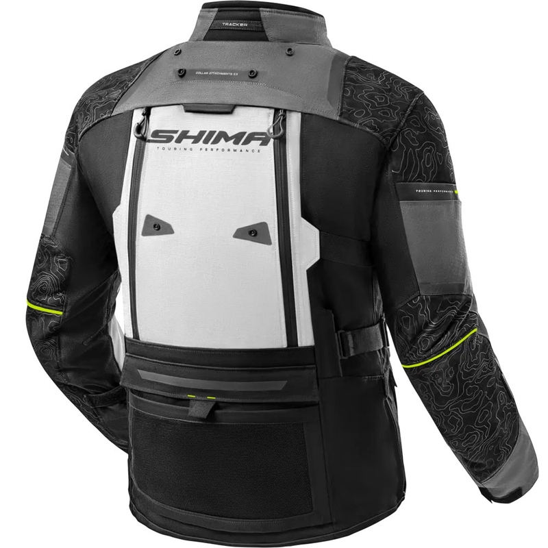 Giacca da moto Shima Tracker grigia