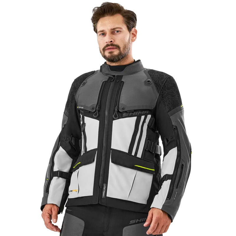 Giacca da moto Shima Tracker grigia