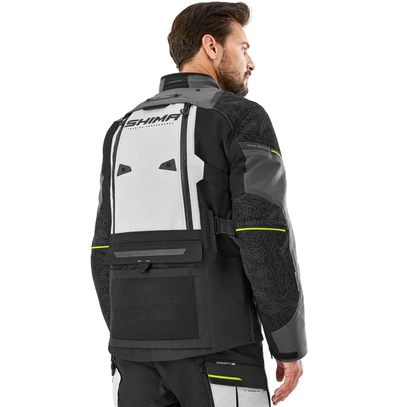 Giacca da moto Shima Tracker grigia