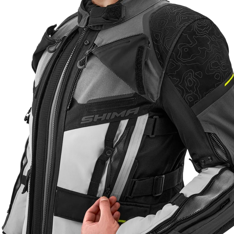Giacca da moto Shima Tracker grigia