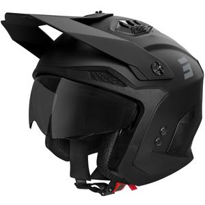 Casco da moto aperto Shot Drop Solid Nero opaco