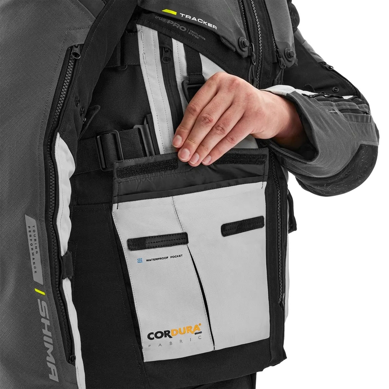 Giacca da moto Shima Tracker grigia