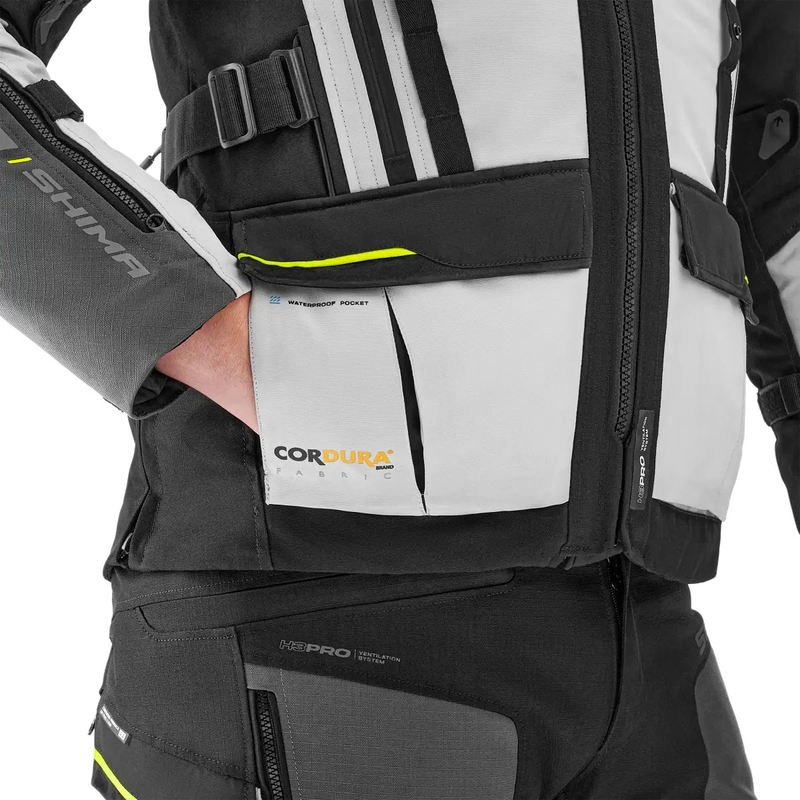 Giacca da moto Shima Tracker grigia