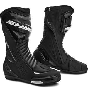 Stivali da moto da donna Shima RX-3 nero-bianco