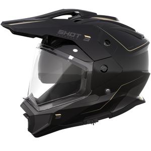 Casco da moto enduro Shot Trek Max Vision Rally nero-sabbia lucido