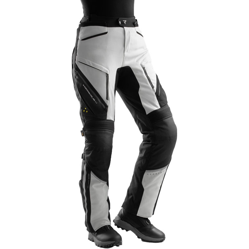 Pantaloni moto da donna Rebelhorn Hardy 3.0 nero-grigio