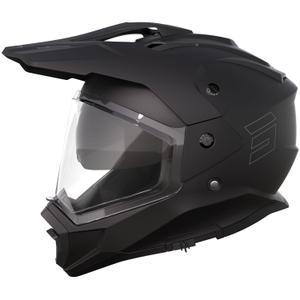 Casco da moto enduro Shot Trek Max Vision Solid nero opaco
