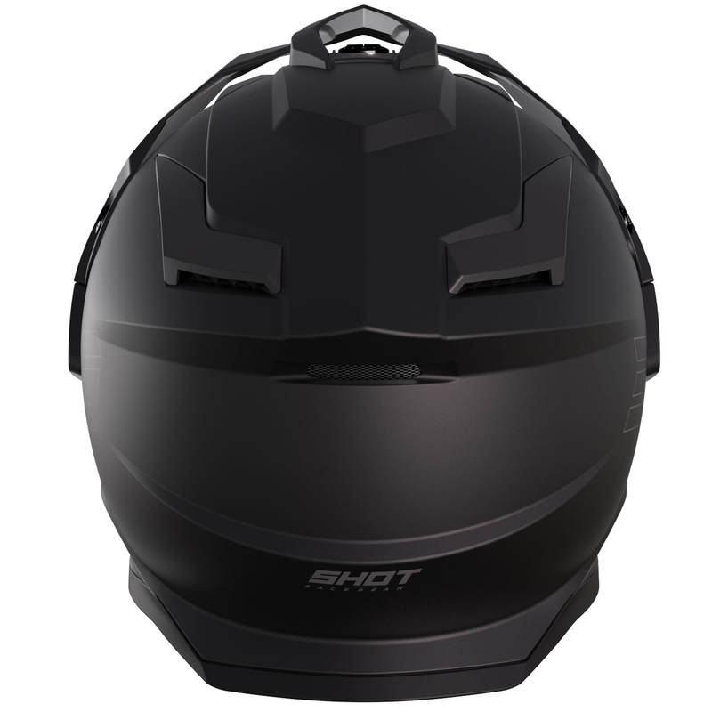 Casco da moto enduro Shot Trek Max Vision Solid nero opaco