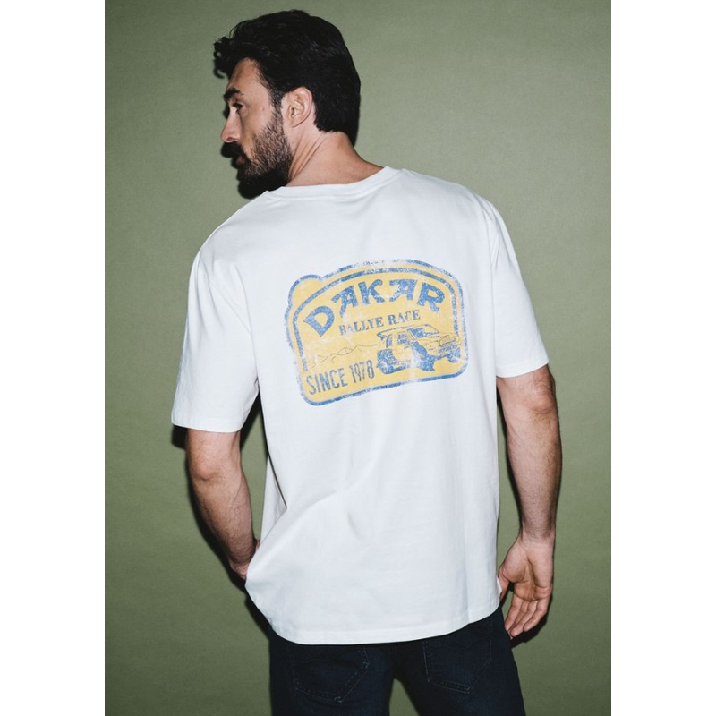 Maglietta bianca Dakar Vint B