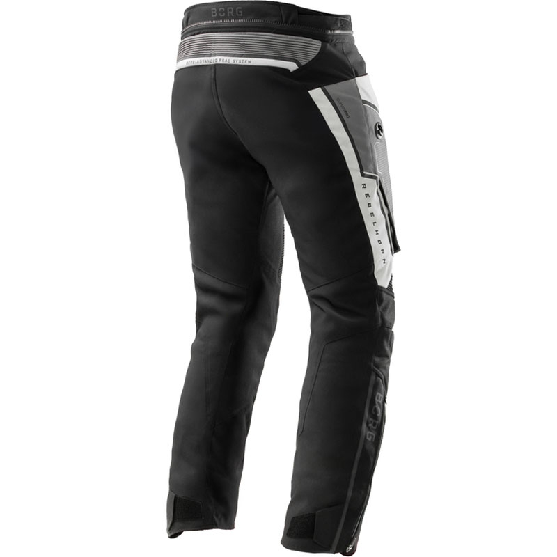 Pantaloni da moto Rebelhorn Borg II neri-grigi