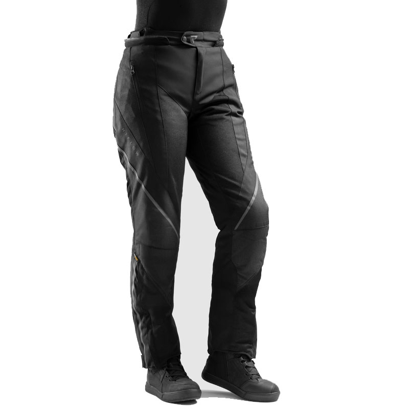 Pantaloni moto da donna estesi Rebelhorn Hiflow V neri