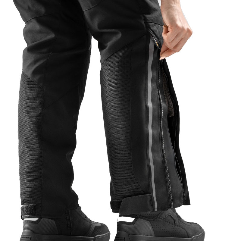 Pantaloni moto da donna estesi Rebelhorn Hiflow V neri