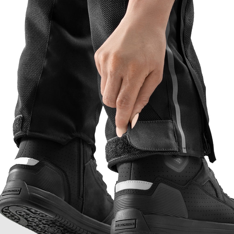 Pantaloni moto da donna estesi Rebelhorn Hiflow V neri
