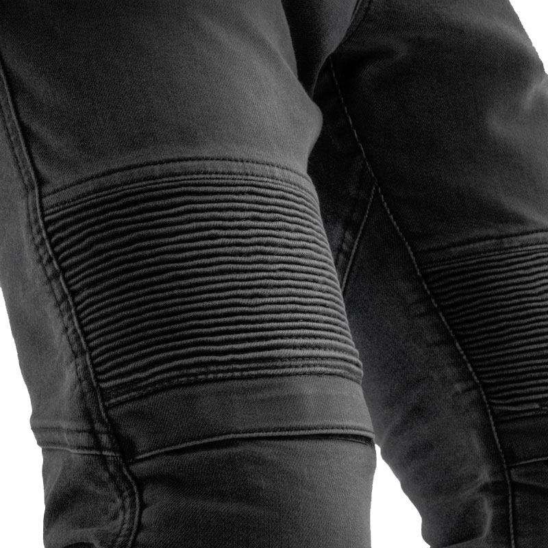 Jeans moto allungati Rebelhorn Revolt Monolayer neri