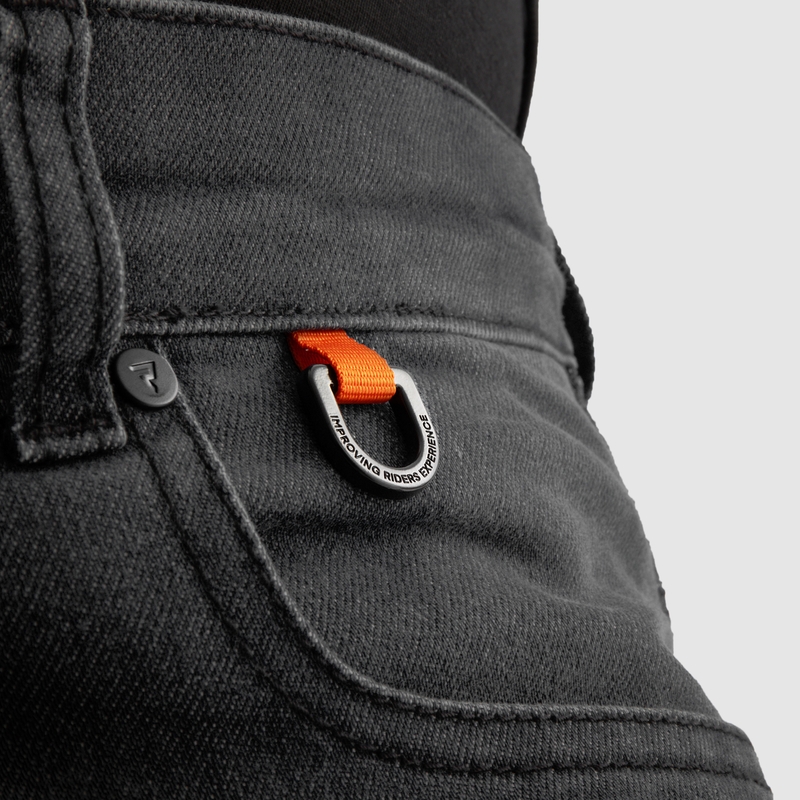 Jeans moto allungati Rebelhorn Revolt Monolayer neri