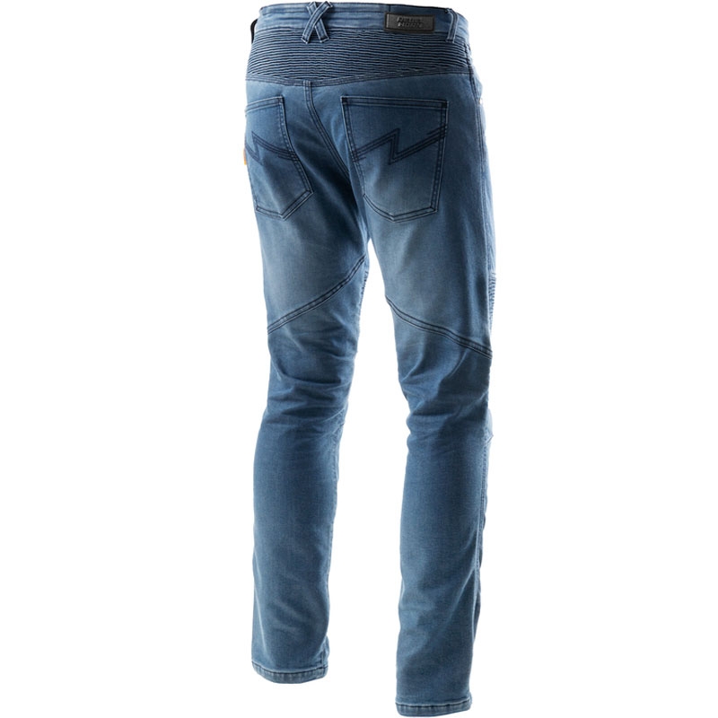 Jeans da motociclista Rebelhorn Revolt Monolayer blu lavato
