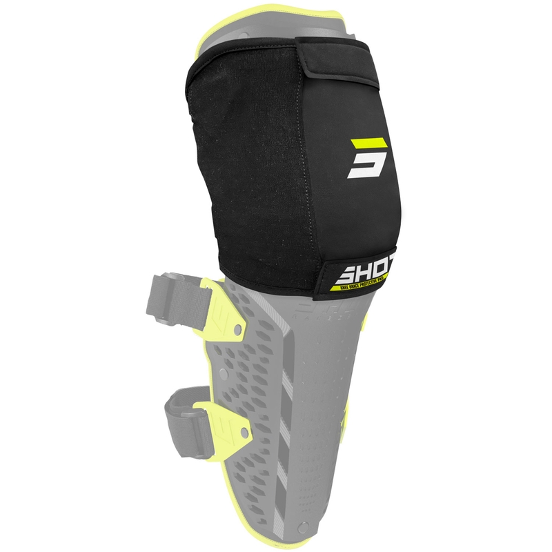 Ginocchiera Shot Unpeak nera-giallo fluo