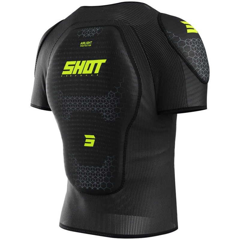Body protector Shot Airlight T-Shirt nero-giallo fluo