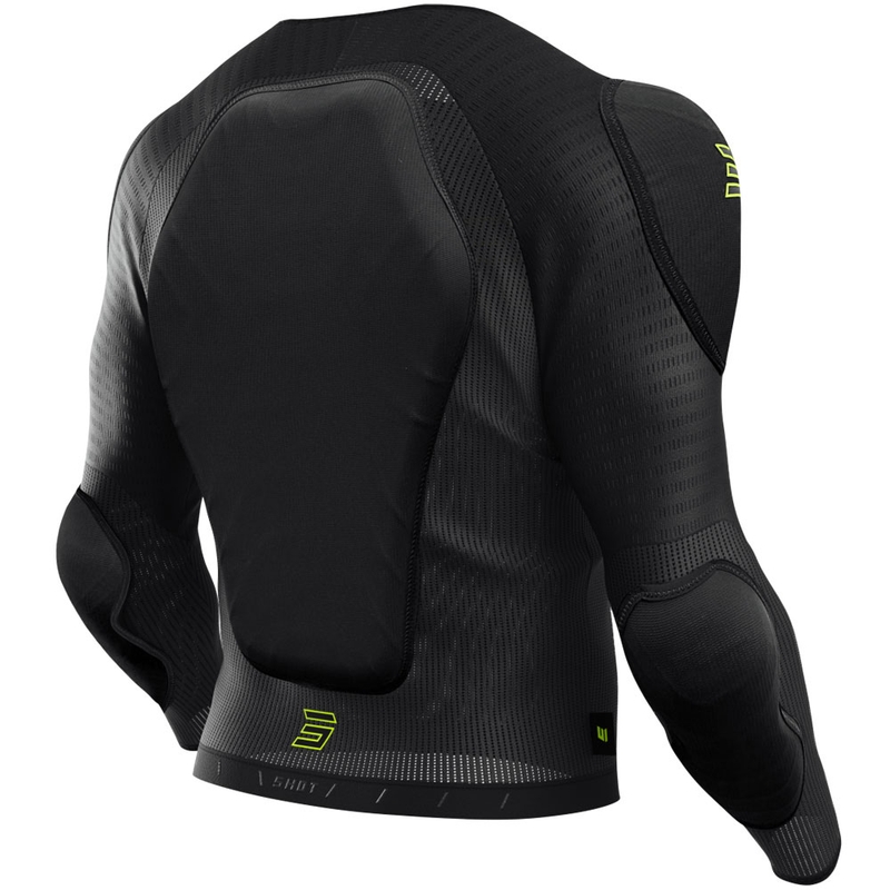 Gilet protettivo Shot Vest Prime nero-giallo fluo