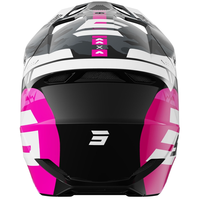 Casco da motocross per bambini Shot Furious Flash rosa lucido