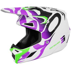 Casco da motocross per bambini Shot Ghost viola