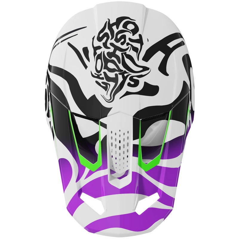 Casco da motocross per bambini Shot Ghost viola