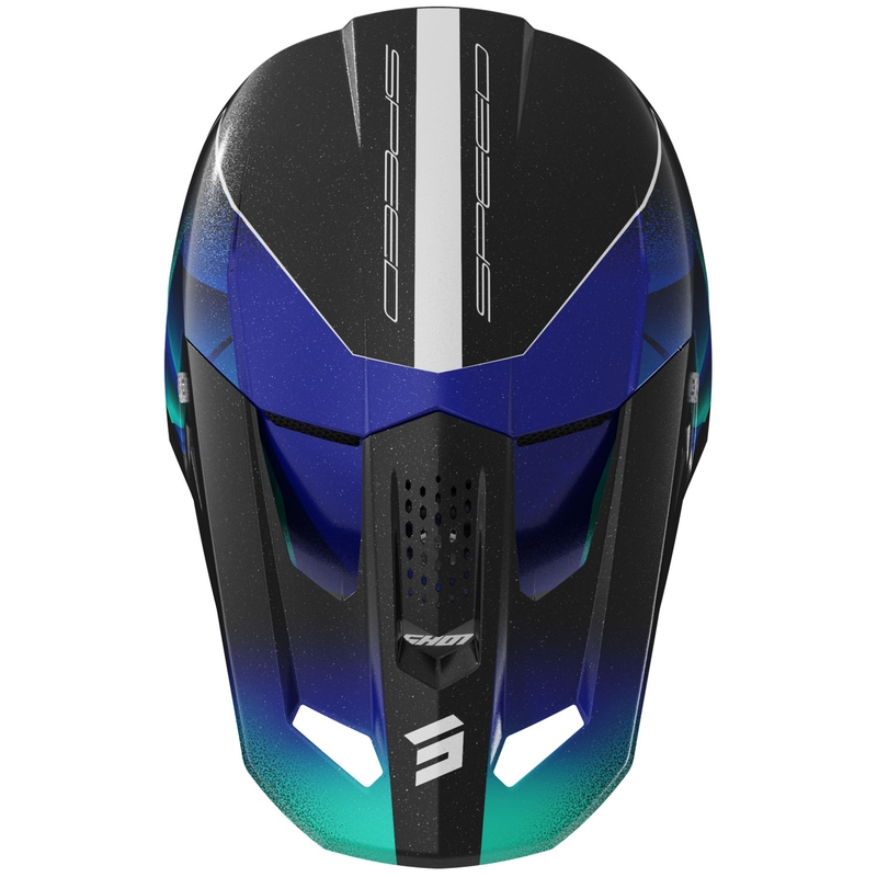 Casco da motocross per bambini Shot Speed Olymp Pearl Blue