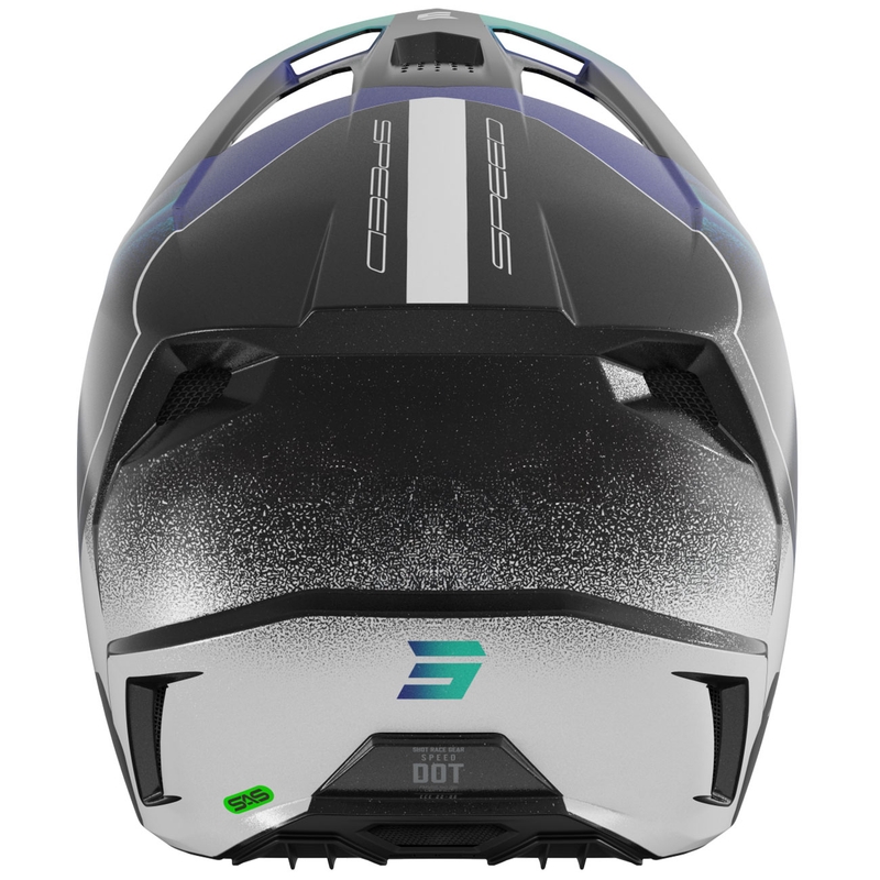 Casco da motocross per bambini Shot Speed Olymp Pearl Blue