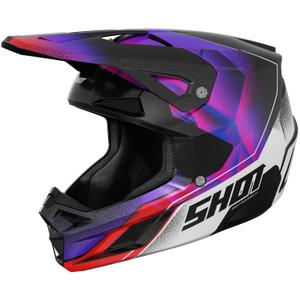 Casco da motocross per bambini Shot Speed Olymp Pearl Purple