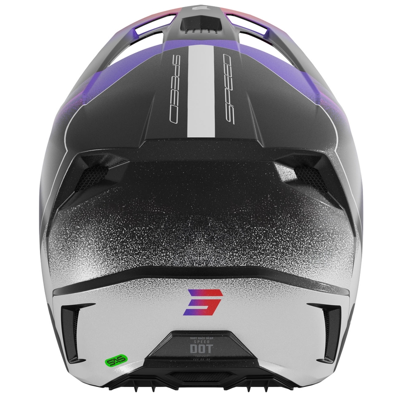 Casco da motocross per bambini Shot Speed Olymp Pearl Purple