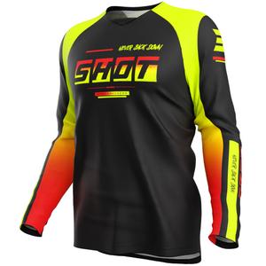 Maglia da motocross per bambini Shot Draw Block Fluo Yellow