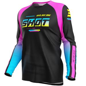 Maglia da motocross per bambini Shot Draw Block rosa