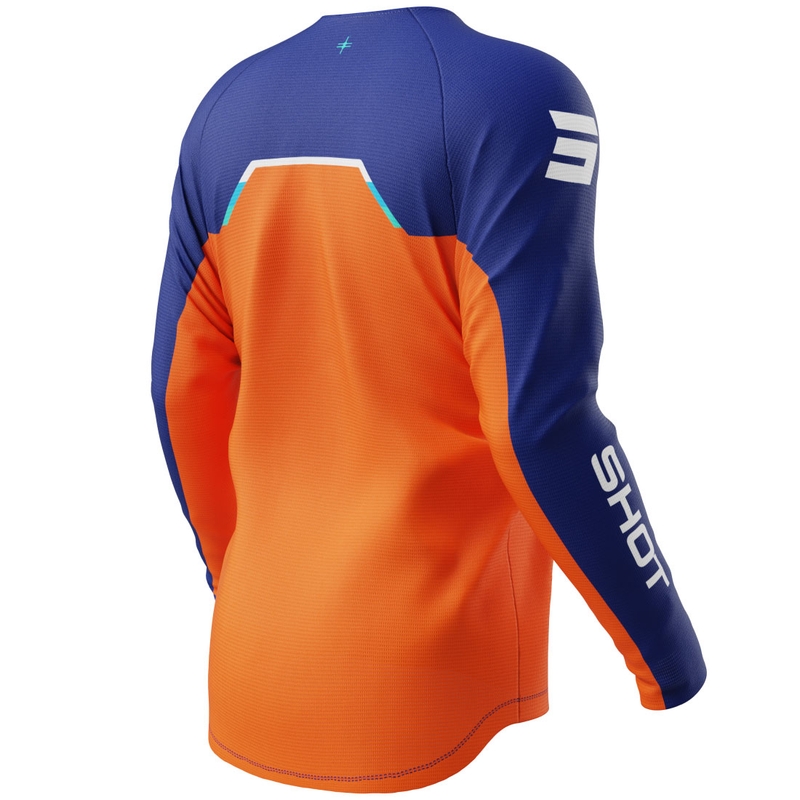 Maglia da motocross per bambini Shot Draw Daytona arancione