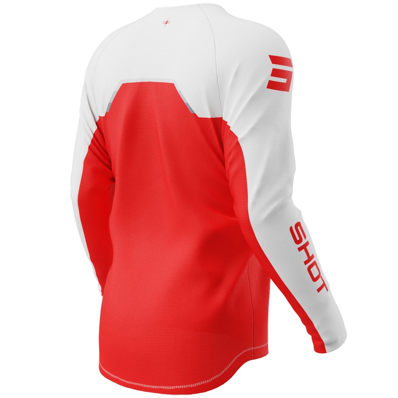 Maglia da motocross per bambini Shot Draw Daytona rossa