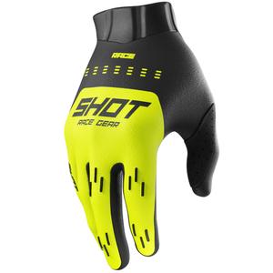 Guanti da motocross per bambini Shot Race Evo Giallo Fluo