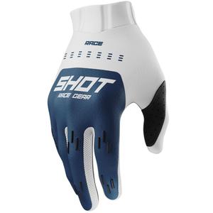 Guanti da motocross per bambini Shot Race Evo Blu petrolio