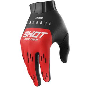 Guanti da motocross per bambini Shot Race Evo rossi