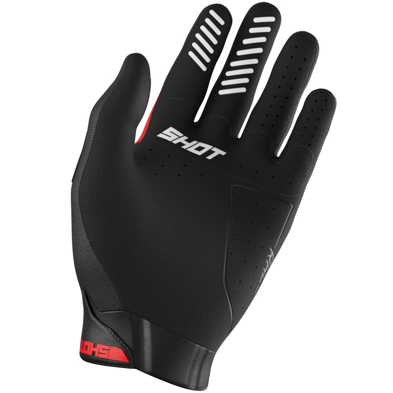 Guanti da motocross per bambini Shot Race Evo rossi