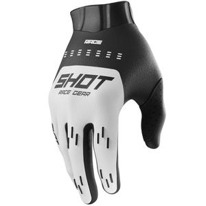 Guanti da motocross per bambini Shot Race Evo bianchi