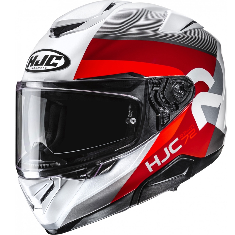 Casco integrale da moto HJC RPHA 72 Phyta MC1 grigio-bianco-rosso