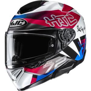 Casco integrale da moto HJC RPHA 72 Goldy MC21 bianco-rosso-blu