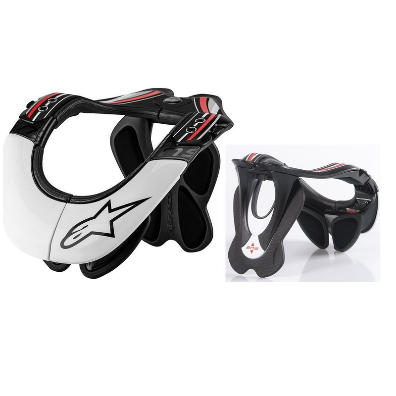 Chránič krční páteře Alpinestars BNS Pro černo-bílo-červený