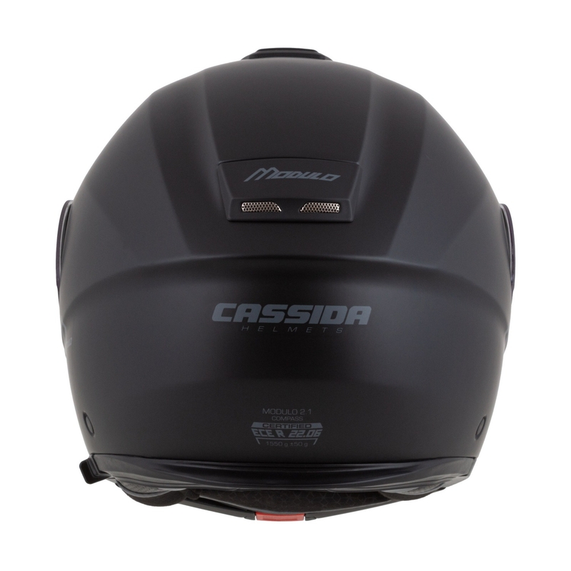 Casco da moto modulare Cassida Modulo 2.1 Compass nero opaco-grigio