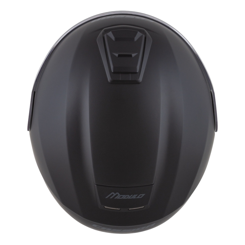 Casco da moto modulare Cassida Modulo 2.1 Compass nero opaco-grigio