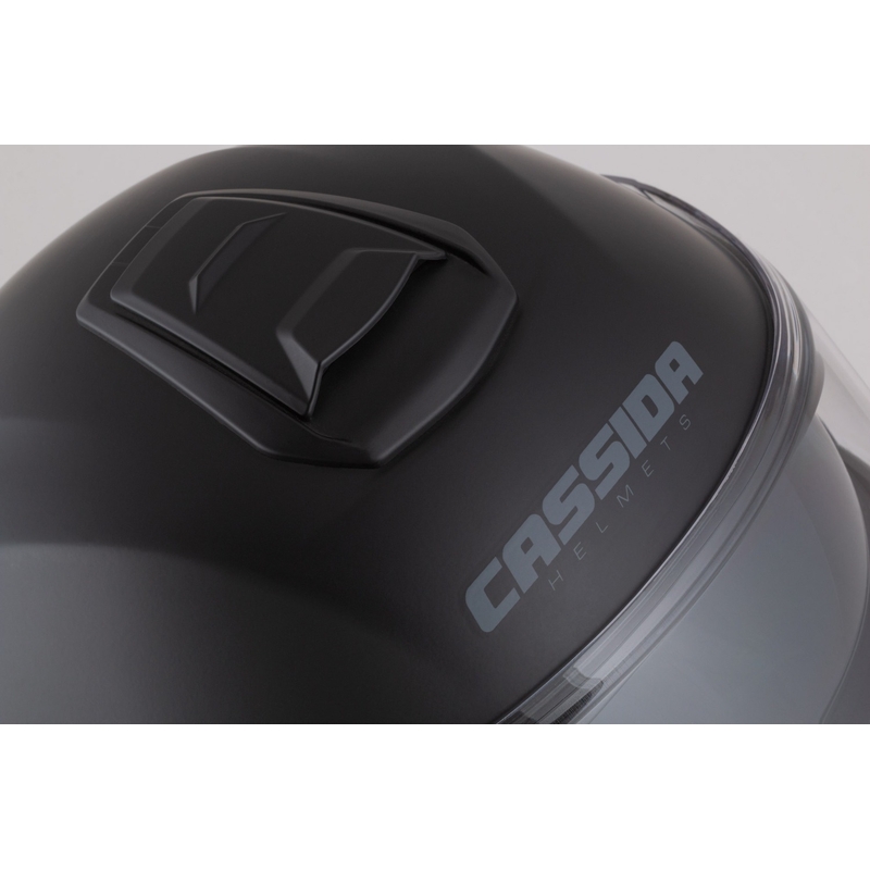 Casco da moto modulare Cassida Modulo 2.1 Compass nero opaco-grigio